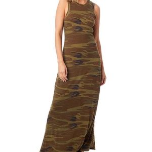 Alternative Apparel Camo Maxi tank dress